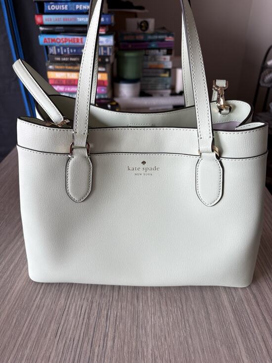 kate spade Handbags - Kate Spade New York Pebbled Leather Satchel Tote Mint Green NWOT Crossbody